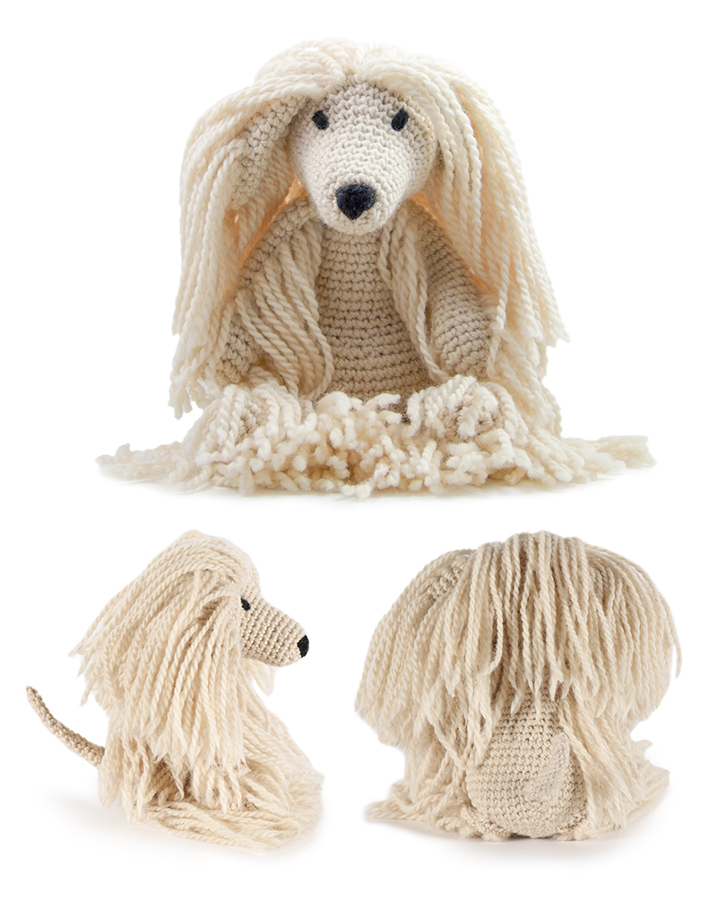 toft ed's animal amy the afghan hound amigurumi crochet